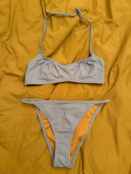 Nu Swim Other - NU SWIM Venus Top and Cleo Bottoms size XS - color is Fish - baby blue